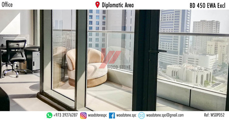 Manama, Offices, BHD 450,  67 Sq. Meter,  Office, Diplomatic Area - BD 450 (slightly Negotiable) Excl WSDP052