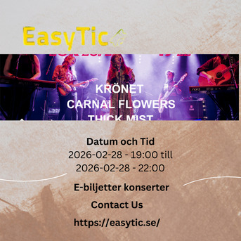 Stockholm, Tickets, E-biljetter Konserter: Easytic Fixar Din Stockholm-kv?ll!