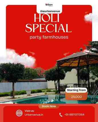 New Delhi, Event Planning, Holi Bash In Your Private Farmhouse Escape