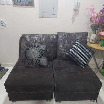 Jubail, Furniture, SAR 125,  5 Seater Sofa Set With Extra Puffy Seat And Cushions