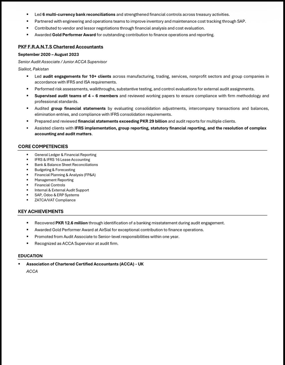 Olaya, Job Seekers, Senior Accountant / Senior Finance Executive / محاسب / محاسب عام /  كبير المحاسبين