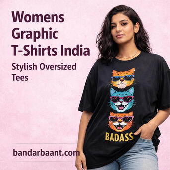 Mumbai, Fashion & Design, Womens Graphic T-Shirts India | Oversized Printed T-Shirt For Women