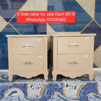 Manama, Furniture, BHD 8,  ✅️ 2 Side Tables For Sale In Good Condition With Delivery