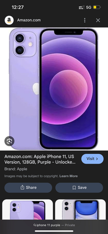 Riyadh, Mobile Phones, SAR 600,  Iphone 11 64 Gb Purple