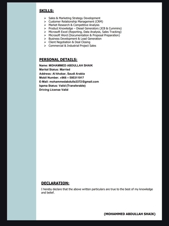 Riyadh, Job Seekers, Sales Executive