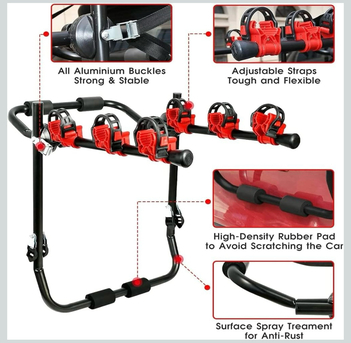 Riyadh, Bicycles, SAR 125,  Brand New Bicycle Carrier For Car | Bicycle Car Trunk Rack | Adjustable Bike Rack | Trunk
