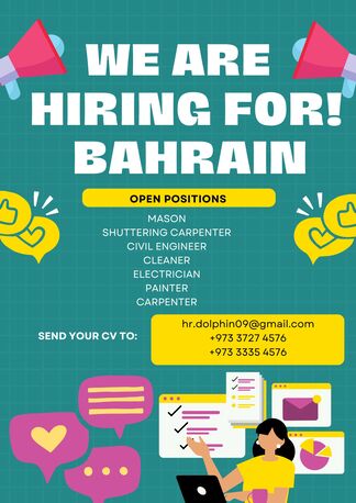 Jidhafs, Jobs, HIRING FOR BAHRAIN