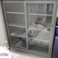 Throw Away Price: Metal Display Cabinet - Good As New From Ikea