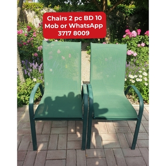 Manama, Furniture, BHD 10,  🌍🌐Garden Chair 2 Pc In Good Condition For Sale With Delivery