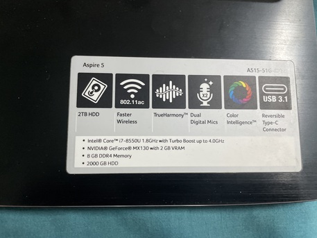 Jubail, Computers, SAR 1500,  Acer Aspire 5