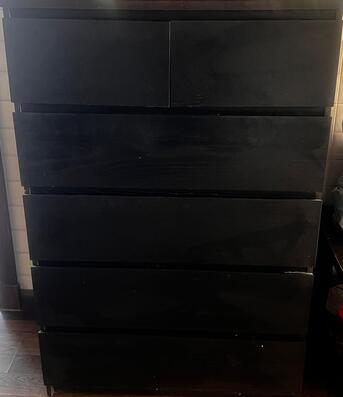 Manama, Furniture, BHD 30,  Black Wooden Storage Cupboard &ndash; Good Condition