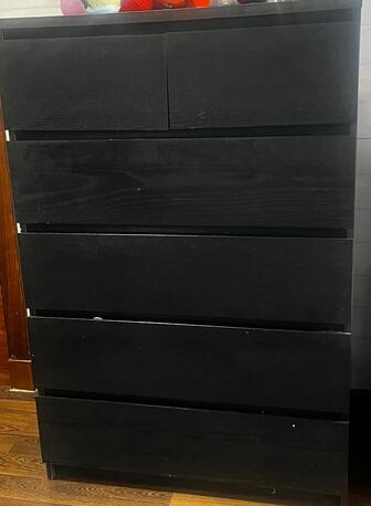 Manama, Furniture, BHD 30,  Black Wooden Storage Cupboard &ndash; Good Condition