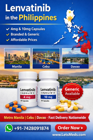 General Santos City, Health & Beauty Items, PHP 1,  Lenvatinib Generic Philippines - Best Price In Quezon City