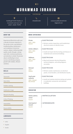 Riyadh, Job Seekers, Electrician Technician