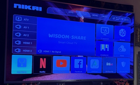 Jeddah, Electrical & Plumbing, SAR 1400,  75 &ldquo; Smart LED TV Nikai, Very Less Use. Excellent Condition, With Box.