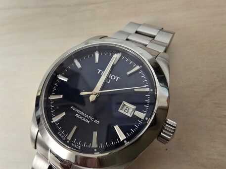 Riyadh, Watches, SAR 1450,  Tissot Mens Watch Powermatic 80 Silicium Deep Blue