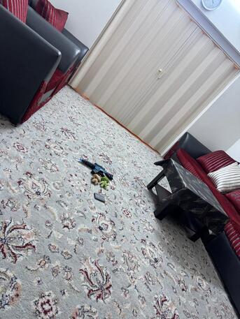 Al Safa, Furniture, SAR 250,  Printed Grey Carpet For Sale Only For SAR 250