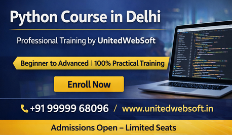 New Delhi, Lessons Offered, Job-Oriented Online Python Course By UnitedWebSoft.in &ndash; Delhi/NCR