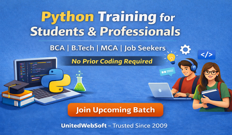 New Delhi, Lessons Offered, Job-Oriented Online Python Course By UnitedWebSoft.in &ndash; Delhi/NCR