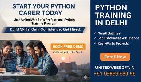 New Delhi, Lessons Offered, Job-Oriented Online Python Course By UnitedWebSoft.in &ndash; Delhi/NCR