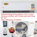 BHD 135,  ✅️ National 6 Start 2 Ton Energy Saving Split Ac For Sale In Good Condition With Fixing