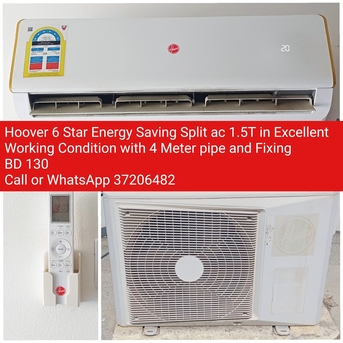 Manama, Air Conditioners, BHD 130,  ✅️ Hoover 6 Start 1.5 Ton Split Ac For Sale In Good Condition With Fixing