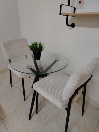 Jubail, Furniture, SAR 499,  Dining Table For Sale (2 Seater Glass Top)