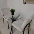 SAR 499,  Dining Table For Sale (2 Seater Glass Top)