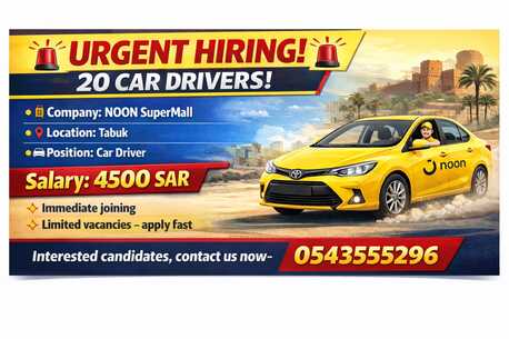 Riyadh, Jobs, Biker And Car Delivery Riders Required In Tabuk