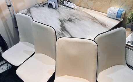 Al Malaz, Furniture, SAR 350,  Marble Dining Table With 4 Chair