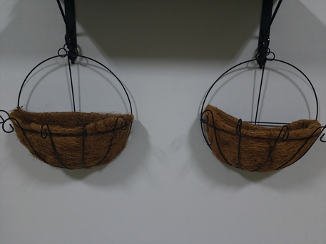Jubail, Household Items, SAR 10,  Coir Basket Lined Hanging Flower Pots