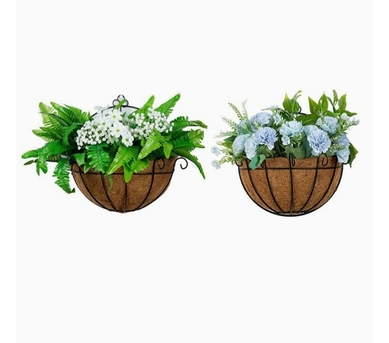 Jubail, Household Items, SAR 10,  Coir Basket Lined Hanging Flower Pots