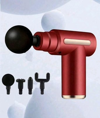 Riyadh, Health & Beauty Items, SAR 50,  Portable Rechargeable Massage Gun With 4 Massage Heads