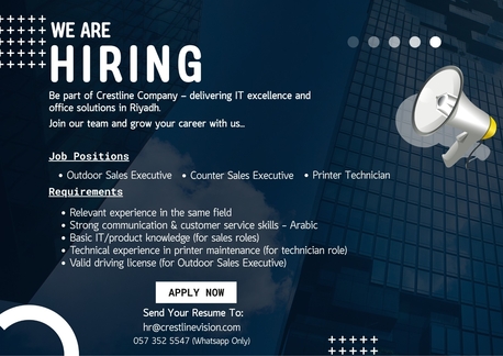 Riyadh, Jobs, Computer Shop Counter Sales Man