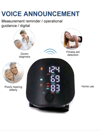 Riyadh, Health & Beauty Items, SAR 60,  Blood Pressure Monitor Portable Rechargeable Touch With Sound