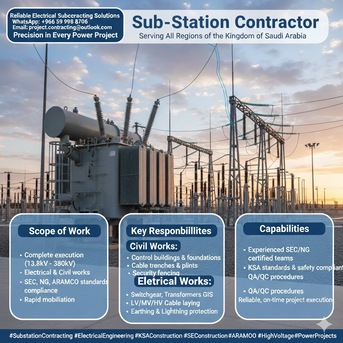 Abqaiq, Construction, Electrical Subcontracting Solutions►Trusted Powering Projects With Precision✅ 0599988706.-