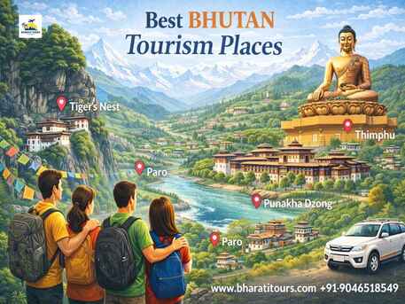 Kolkata, Air Conditioning, Best Places To Visit Bhutan With Friends | Group Trip Guide By Bharatitours