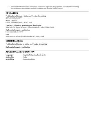 Dammam, Job Seekers, Accountant Seeking Suitable Position