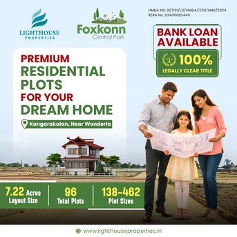 Hyderabad, Residential Plots, INR 35000,  1500 Sq. Yard,  Premium Residential Plots In Aadibatla Near TCS