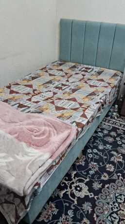 Riyadh, Household Items, SAR 750,  Single Bed +Mattress & Cupboard 4 Sale