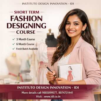 Hyderabad, Lessons Offered, The 3 Months Fashion Designing Course In Hyderabad At Instituto Design Innovation