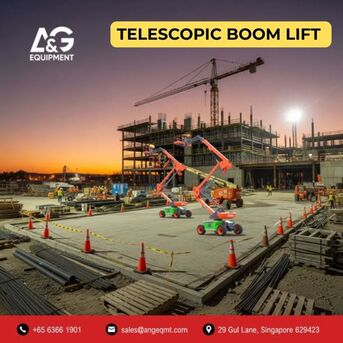 Singapore, Construction, Trusted Telescopic Boom Lift Services For Worksite Safety