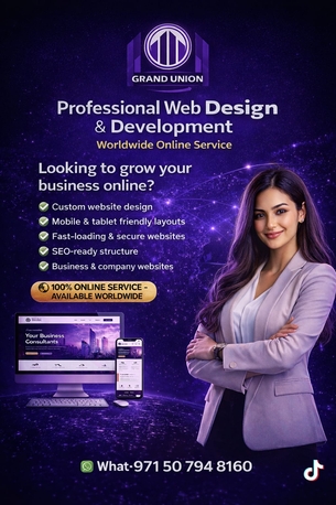 Dubai, Web Design & Development, Website Development By Grand Union Web Solutions In The UAE And GCC
