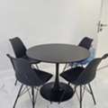 SAR 690,  For Sale: 4-Seater Round Dining Set &ndash; Modern Style &ndash; Excellent Condition