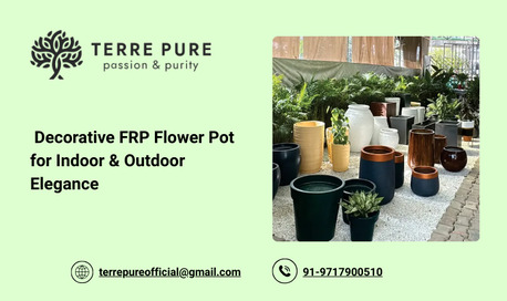 Mumbai, Wholesale Products, Decorative FRP Flower Pot For Indoor & Outdoor Elegance
