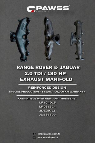 Dubai, Auto Parts, AED 1170,  RANGE ROVER & JAGUAR 2.0TDI / 180 HP EXHAUSTMANIFOLD LR104015