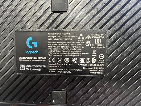 Al Malaz, Computers, SAR 270,  Logitech G512 Mechanical Keyboard