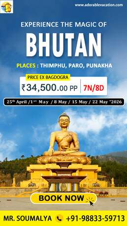 Kolkata, Travel, Customized Bhutan Package Tour From Mumbai