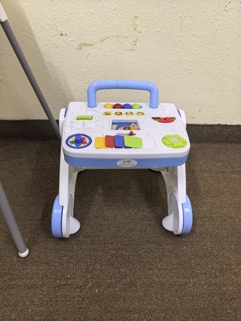 Al Aziziyah, Baby & Kid Stuff, SAR 130,  IKEA Baby Dining Chair & Baby Walker Stand For Kids