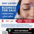 **Beauty Salon For Sale &ndash; Established And Fully Operational In A Prime Location In A&rsquo;ali**
